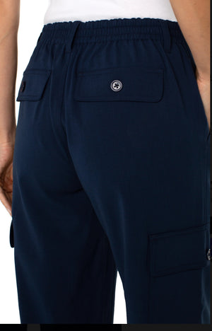 Liverpool HR-Cargo Crop-Navy