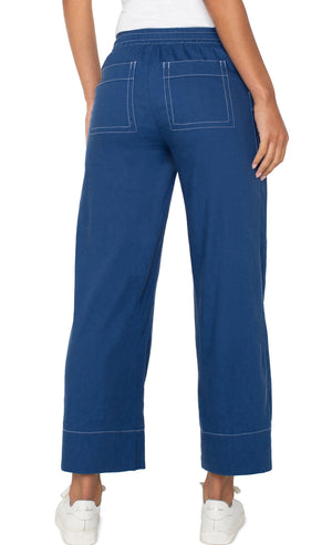 Liverpool-Pull-On Wide Leg-Blue