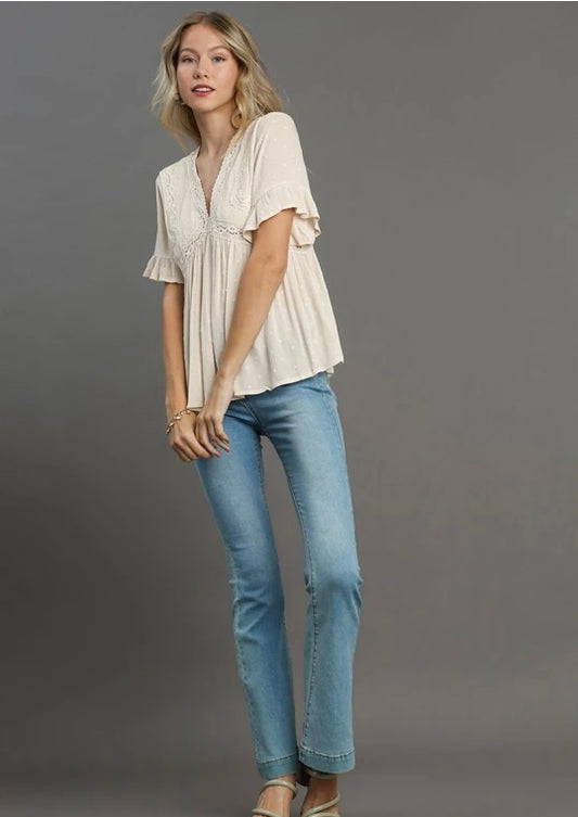 The Jane Tops-Cream