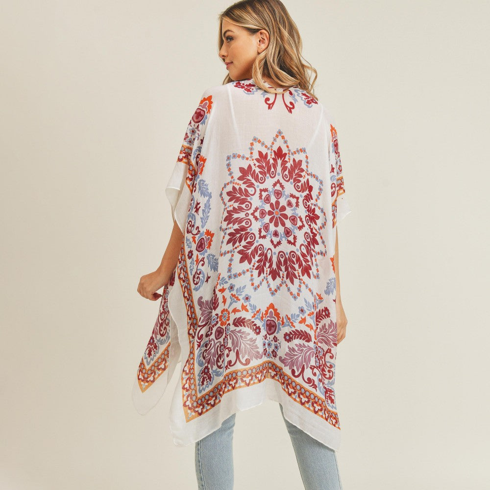 Damask Kimono-Beige