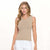 High-Low Seamless Tank-Khaki