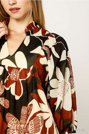 Fall Floral Fun-Rust