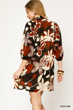 Fall Floral Fun-Rust