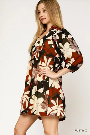Fall Floral Fun-Rust
