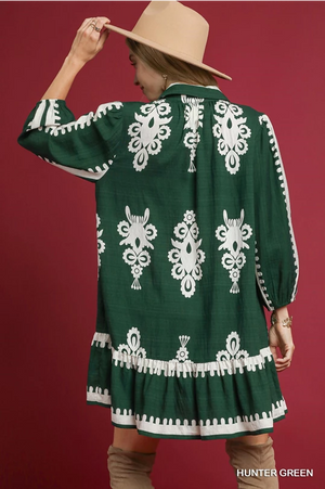 The Corey Dress-Hunter Green