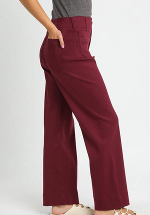 The Julia Pant-Cranberry