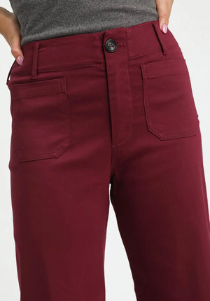 The Julia Pant-Cranberry