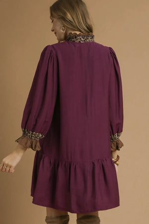 The Alexa Dress-Plum