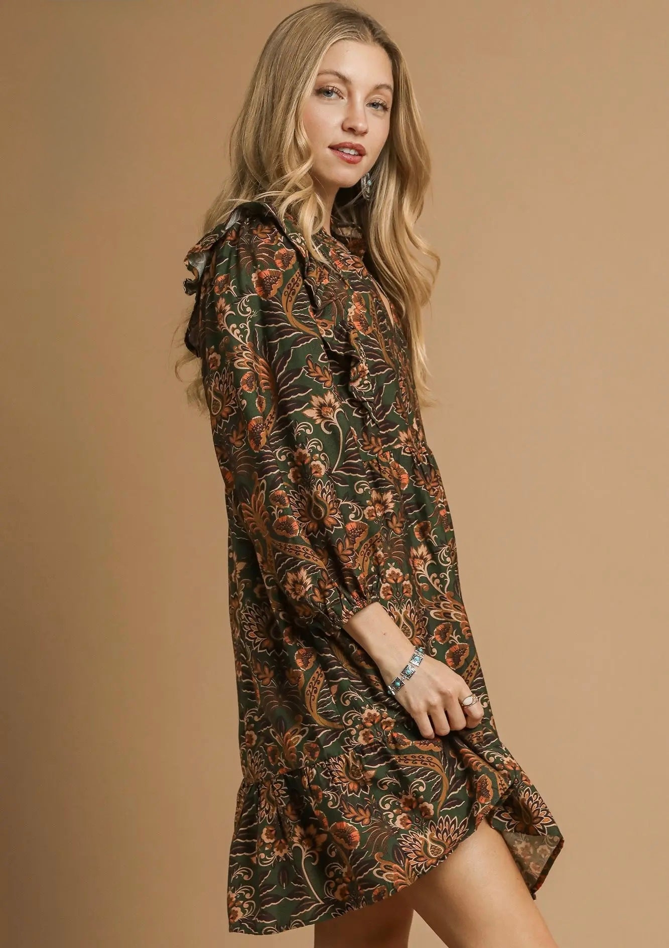 Mix It Up Floral-Olive