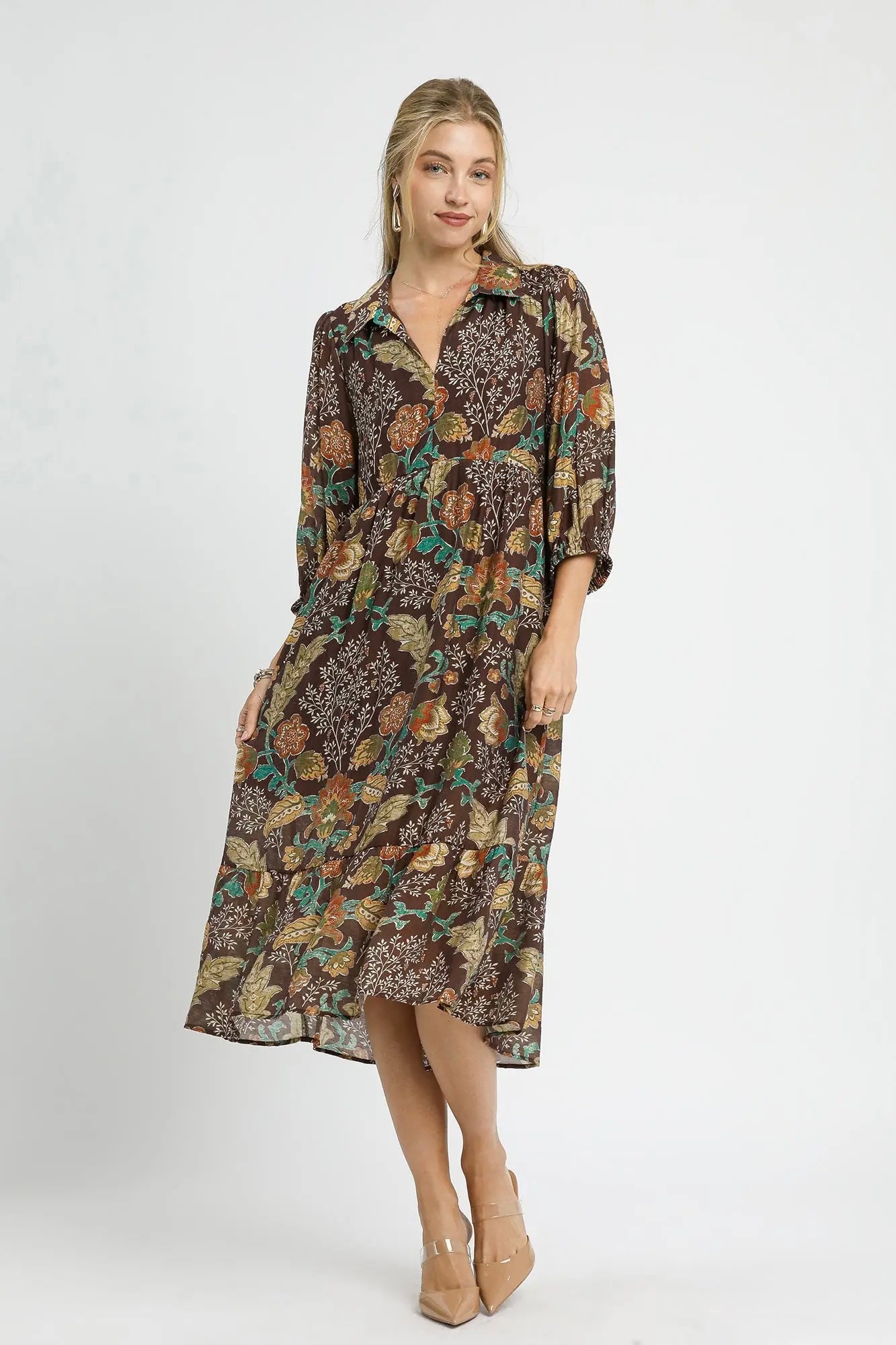 The Mia Dress-Brown