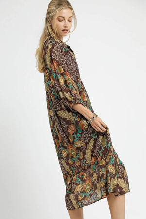The Mia Dress-Brown