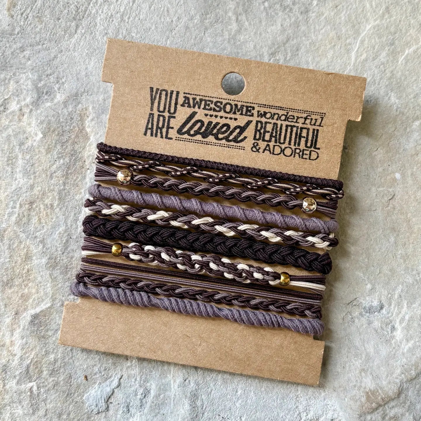 Boho Hair Ties | Moody Neutral
