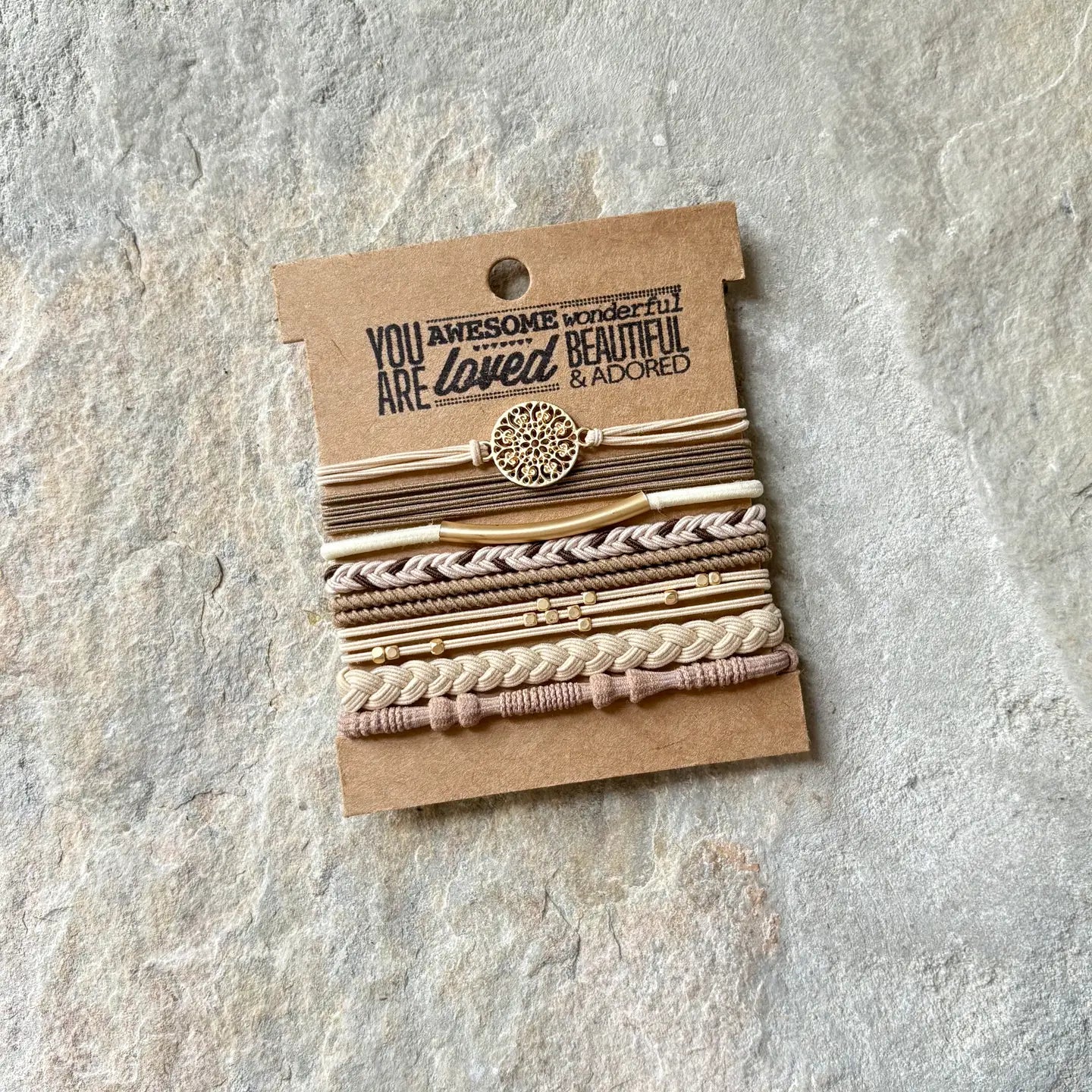 Boho Hair Ties| Latte