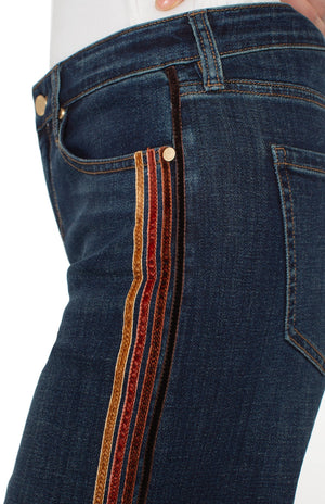 Liverpool Stride Wide Leg-Velvet Trim