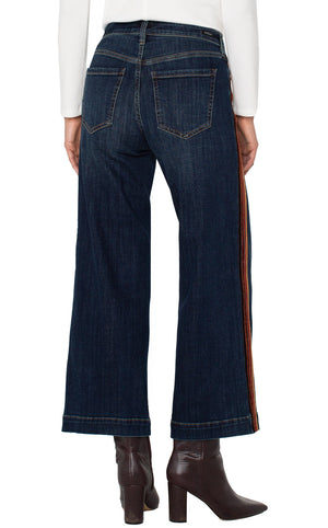 Liverpool Stride Wide Leg-Velvet Trim