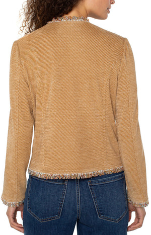 Liverpool-Collarless Jacket-Honey
