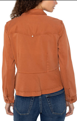 Liverpool Peplum Hem Jacket-Ginger Spice