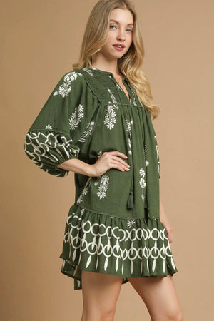 The Natalie Dress-Hunter Green