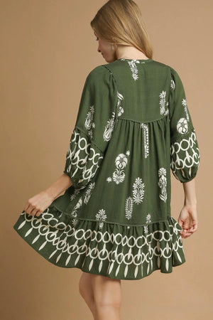 The Natalie Dress-Hunter Green