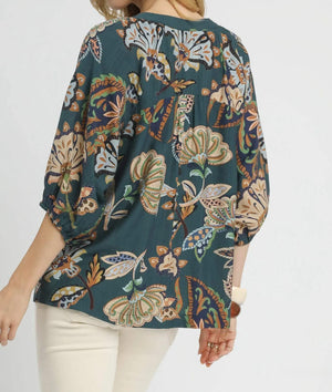 The Lynn Top-Teal