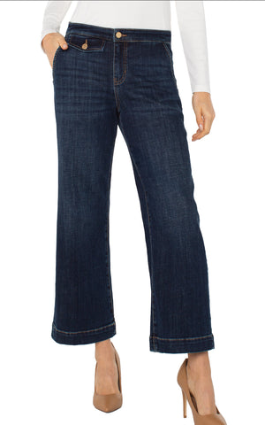 Liverpool-Stride Wide Leg Trouser-Albany