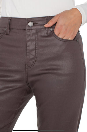 Liverpool-Kennedy HR Crop-Coated Denim