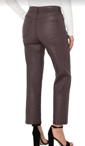Liverpool-Kennedy HR Crop-Coated Denim