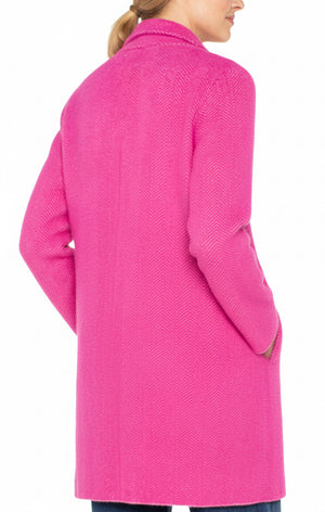 Liverpool-Open Front Coatigan-Berry Pink