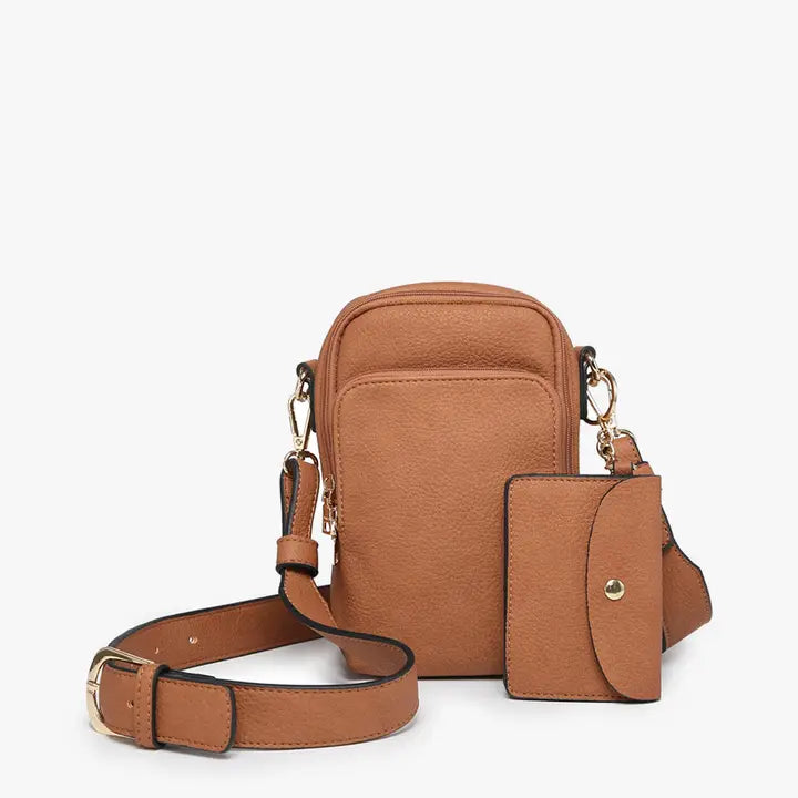 Parker Compartment Crossbody- Brown