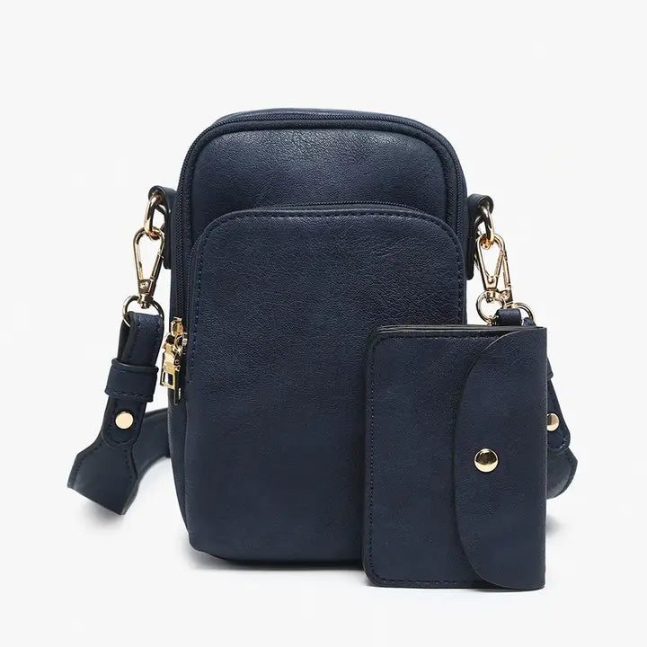 Parker Compartment Crossbody- Navy