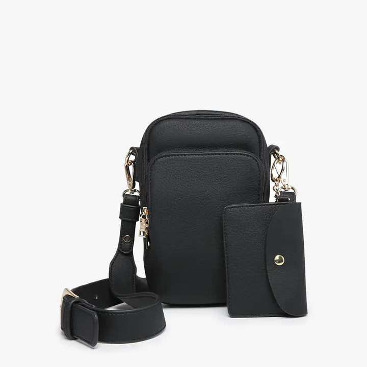 Parker Compartment Crossbody- Black