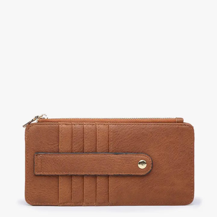 Saige Slim Card Wallet-Brown
