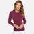 Seamless Round Neck LS-Plum