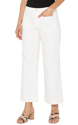 Liverpool-Corduroy Crop W/Patch Pockets/Vintage