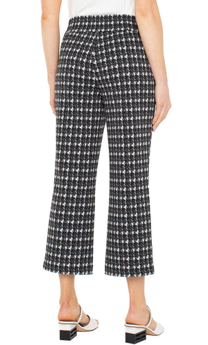 Liverpool Mabel Pull-On Crop-Black/White