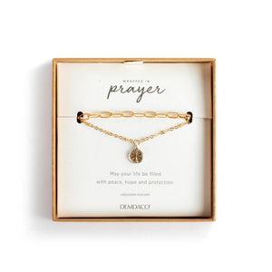 Wrapped In Prayer Bracelet-Gold