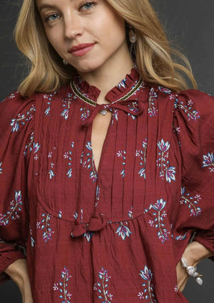 The Emily Dress-Cranberry