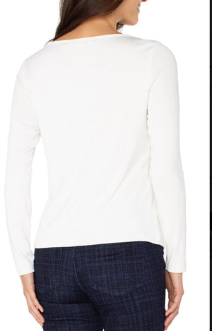 Liverpool-Boat Neck White