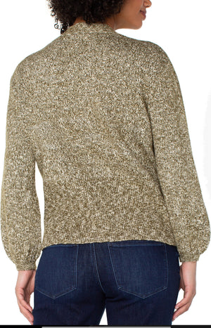 Liverpool Button Front Cardigan-Olive