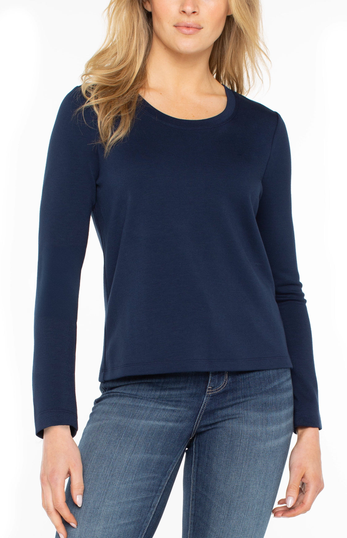 Liverpool Scoop Neck-Navy