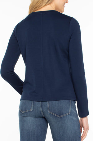 Liverpool Scoop Neck-Navy