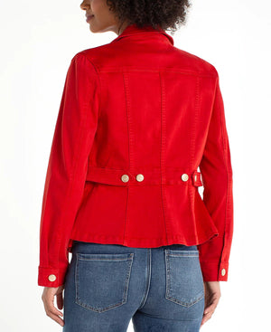 Liverpool Peplum Jacket-Fire Brick