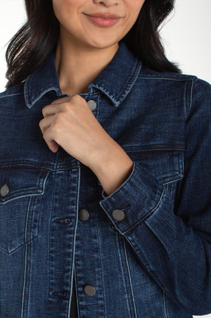 Liverpool Fit & Flare Trucker Jacket-Delacey