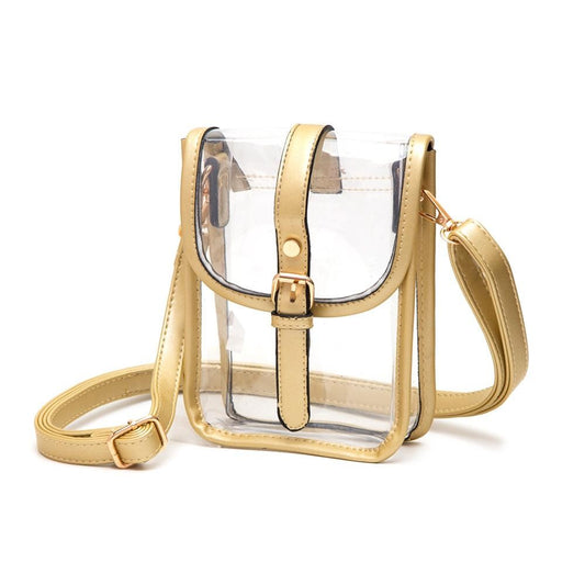 Clear Buckle Cross Body Bag
