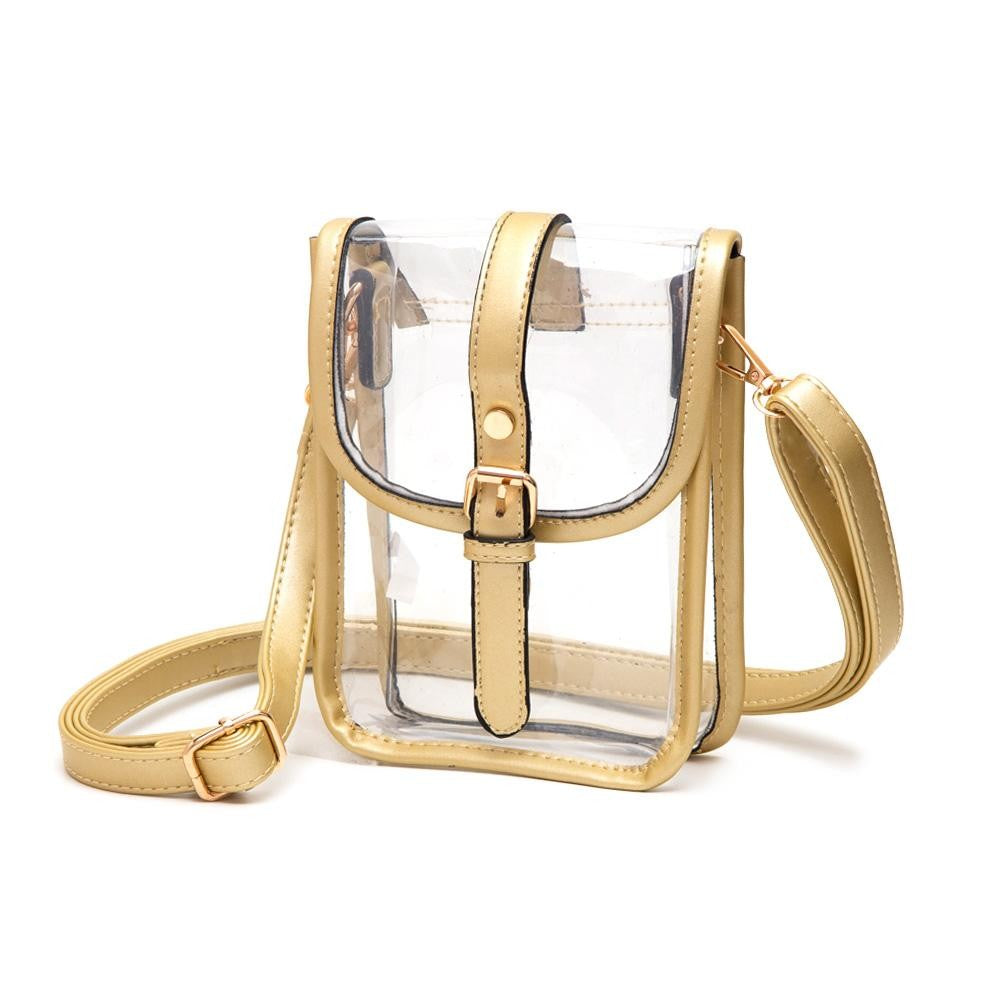 Clear Buckle Cross Body Bag