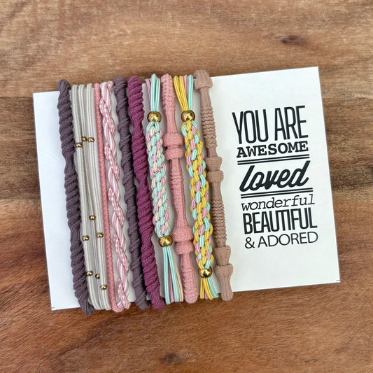 Boho Hair Ties-Pastels