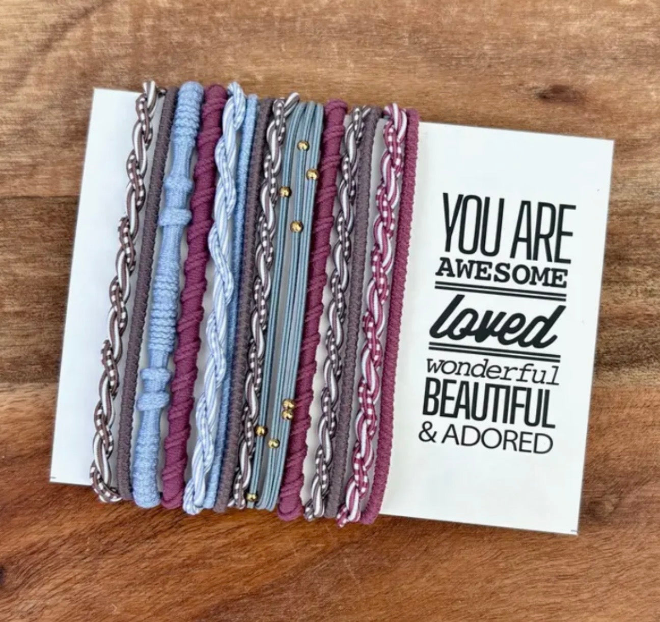 Boho Hair Ties|Periwinkle Purple