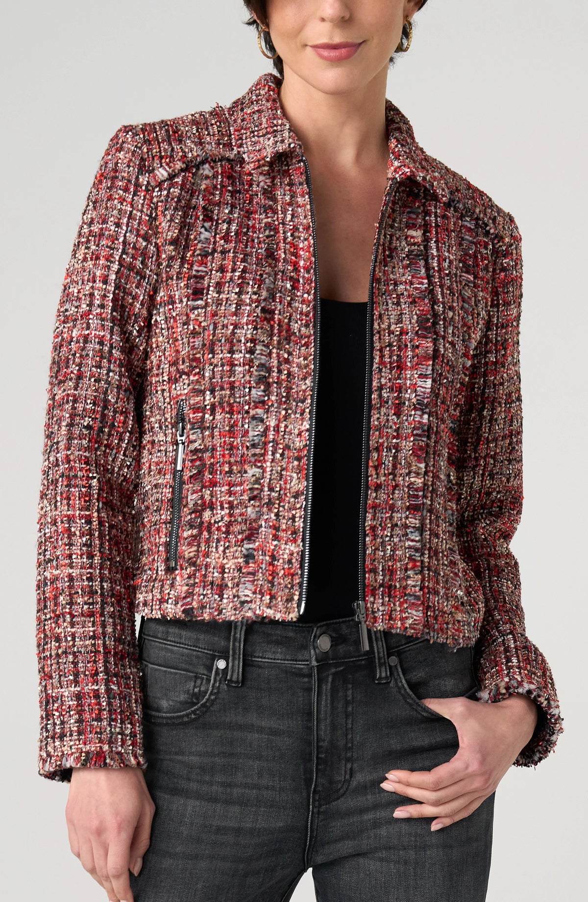 Liverpool Zip Jacket With Fringe
