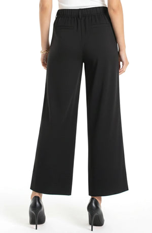 High Rise Pleated Wide Leg Trouser