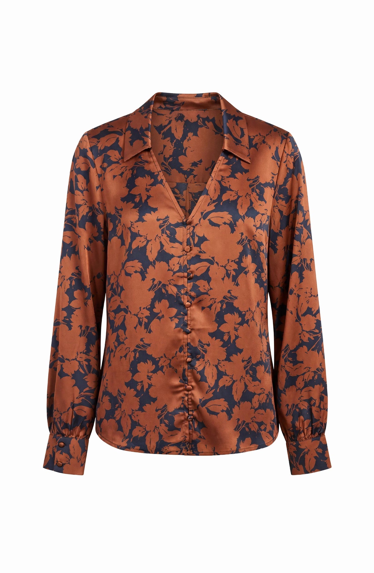 Liverpool Button Front Woven Blouse